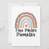 Feinmotor Einladung (Rückseite)