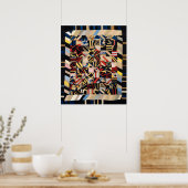 Feinölgeometrie Poster (Küche)
