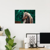 Feinpferd (24" x 16") poster (Heimbüro)