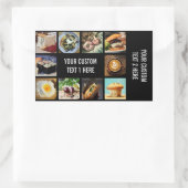 Feinschmecker-Aufkleber Rechteckiger Aufkleber (Tasche)