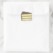 Feinschmecker aus Kuchenschokolade Runder Aufkleber (Tasche)