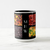 Feinschmecker benutzerdefinierte Monogramm-Tasse 3 Tasse (Zentrum)