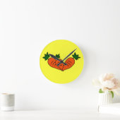 Feinschmecker Carrot Clock Runde Wanduhr (Zuhause)
