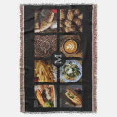 Feinschmecker Custom Monogram Wirf Decke 1 (Vorderseite Vertikal)