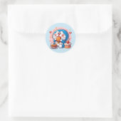 Feinschmecker Doraemon Runder Aufkleber (Tasche)