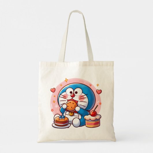 Feinschmecker Doraemon Tragetasche (Rückseite)
