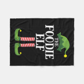 Feinschmecker Elf Matching Familiengruppe Weihnach Fleecedecke (Vorderseite (Horizontal))