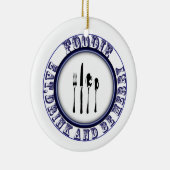 Feinschmecker, essen, Getränk und sind fröhliche Keramikornament (Rechts)