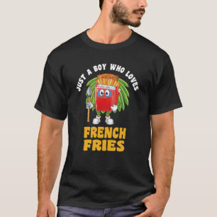 Feinschmecker Food nur ein Junge, der französische T-Shirt