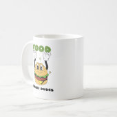 Feinschmecker - Funny Food vor Typen Kaffeetasse (Vorderseite Links)