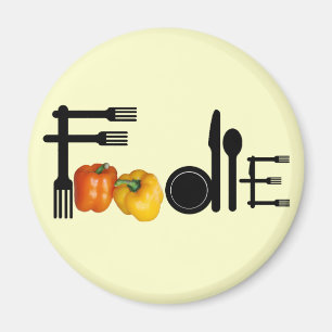 Feinschmecker für hellen Hintergrund Magnet