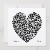 Feinschmecker für Hochzeitsfeiern Einladung (Vorderseite)