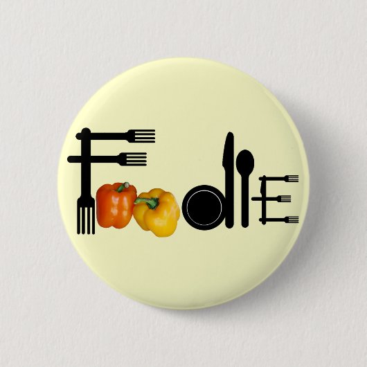 Feinschmecker für Lichthintergrund Button (Vorderseite)