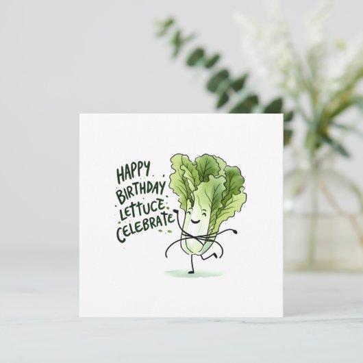 Feinschmecker Geburtstagskarte (Stehend Vorderseite)