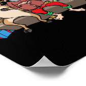 Feinschmecker gibt Essen Coma Funny Christmas Pun Poster (Ecke)