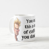 Feinschmecker Grumpy Koch Funny Gift Kaffeetasse (Vorderseite Links)