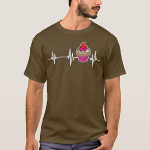 Feinschmecker Heartbeat Dessert Baker Cupcake Love T-Shirt