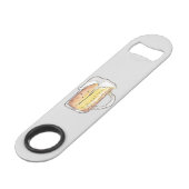 Feinschmecker-kalter Bier-Tassein der hand Speed Flaschenöffner (Vorderseite Schrägansicht)