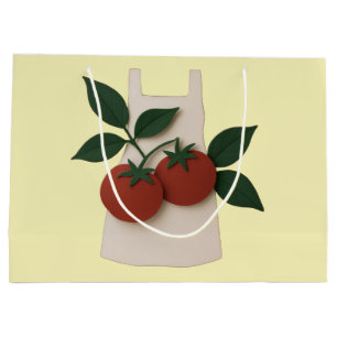 Feinschmecker Liebhaber — Schürze und Tomaten Große Geschenktüte