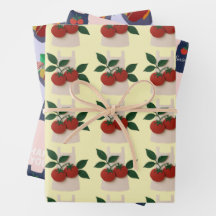 Feinschmecker Lovers Wrapping Paper Flat Sheet Set