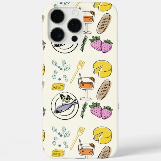 Feinschmecker Minimalistisch Case-Mate iPhone Hülle (Rückseite)
