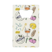 Feinschmecker Minimalistisch Geldbeutel Flaschenöffner (Vorderseite)