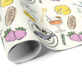 Feinschmecker Minimalistisch Geschenkpapier (Rolleneckpunkt)