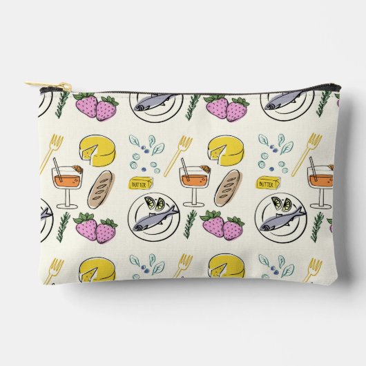 Feinschmecker Minimalistisch Zubehörtasche (Vorderseite)