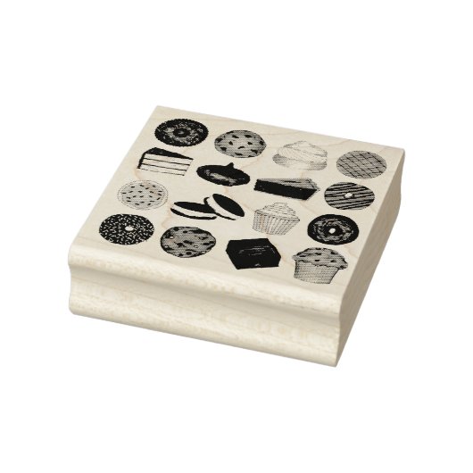 Feinschmecker mit Backwaren Muffin Cake Whoopie Pi Gummistempel (Stempel)