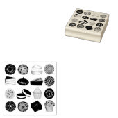 Feinschmecker mit Backwaren Muffin Cake Whoopie Pi Gummistempel (Stempel)