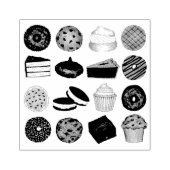 Feinschmecker mit Backwaren Muffin Cake Whoopie Pi Gummistempel (Prägung)