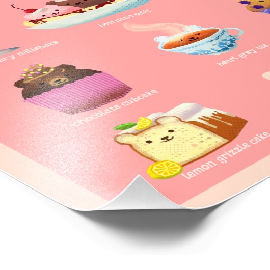 Feinschmecker mit Menükunstdruck Fotodruck (Ecke)