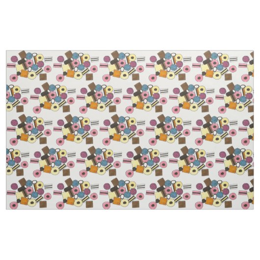 Feinschmecker mit Süßwaren aller Sorten Stoff (Fat Quarter (45,7 x 55,9 cm))