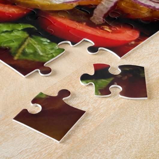 Feinschmecker-Neuheit Käseeburger Hamburger Puzzle (Seite)
