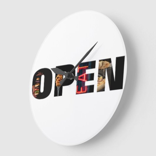 Feinschmecker öffnen Wandleuchte Große Wanduhr (Winkel)