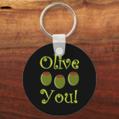 Feinschmecker Olive You Schlüsselanhänger (Vorderseite)