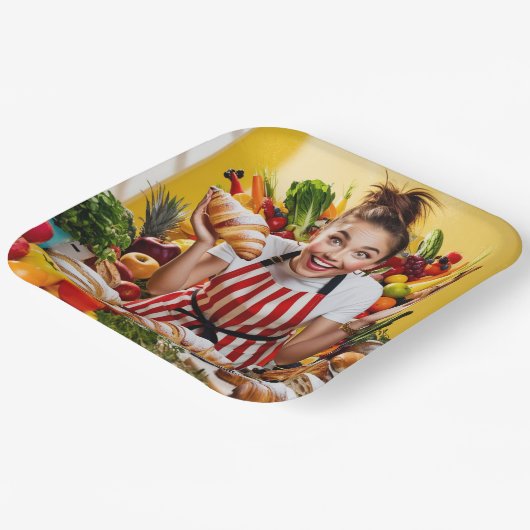 Feinschmecker Pappteller (Gewinkelt)