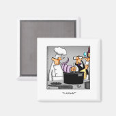 Feinschmecker Spaß Kühlschrank Kaffeemaschine Magnet (Vorderseite/Rückseite)