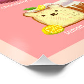 Feinschmecker trägt Poster (Ecke)