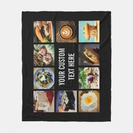 Feinschmecker-Vliesdecke Fleecedecke (Vorderseite)