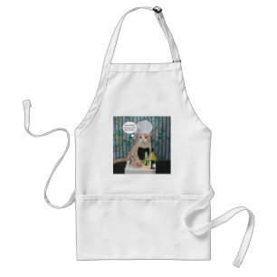Feinschmeckerische Katze Schürze