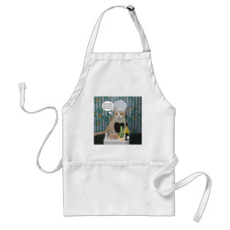 Feinschmeckerische Katze Schürze
