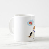 Feinschmeckerischer Beagle-Hund Kaffeetasse (Vorderseite Links)
