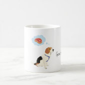 Feinschmeckerischer Beagle-Hund Kaffeetasse (Mittel)