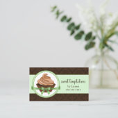 Feinschmeckerischer kleiner Kuchen in der Visitenkarte (Stehend Vorderseite)