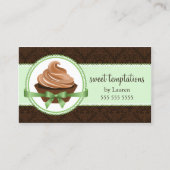 Feinschmeckerischer kleiner Kuchen in der Visitenkarte (Vorderseite)