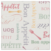 Feinschmeckerischer KücheBon Appetit Pastellfarben Stoff (Nahaufnahme)