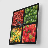 Feinschmeckerwanduhr 3 quadratische wanduhr (Winkel)