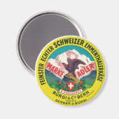 Feinster Echter Schweizer Emmenthalerkase Käse Magnet (Vorderseite/Rückseite)