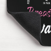 Feinstier Brustkrebs Krieger rosa Ribbon Brust Can Mousepad (Ecke)